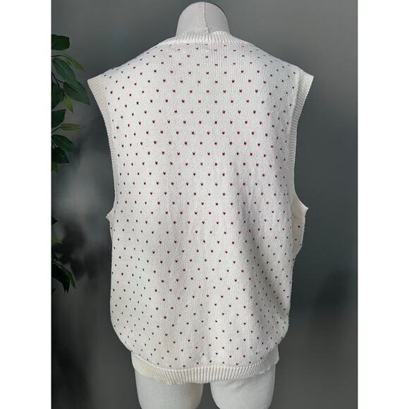 Charter Club Womens VTG Hand Embroidered Floral Fair Isle Sweater Vest Sz M - Picture 8 of 9